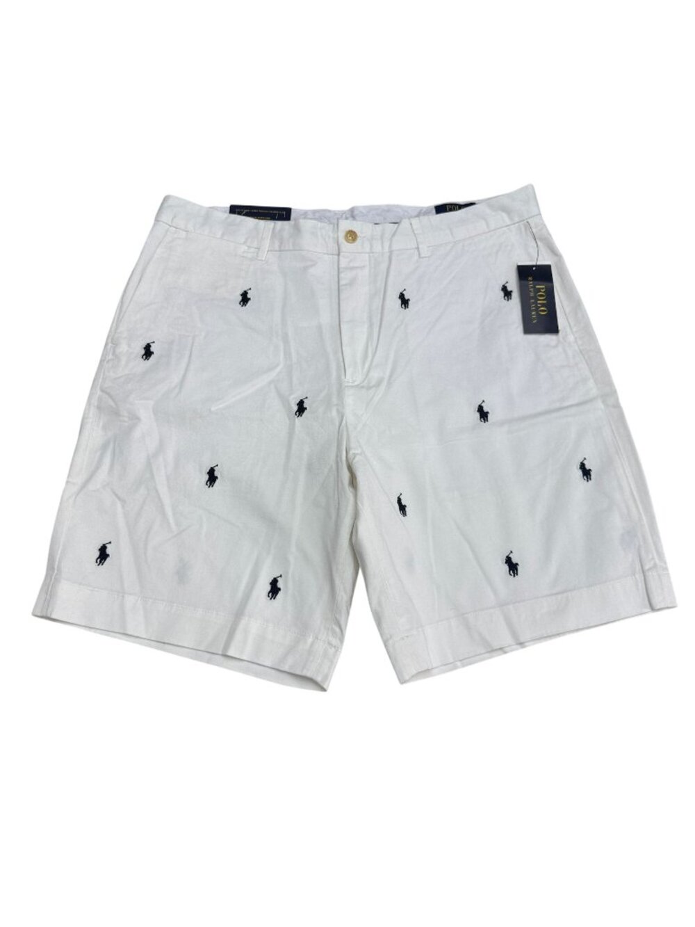 Polo Ralph Lauren Men's Stretch Classic Fit All Over Pony Shorts, Size 36 NWT